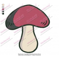 Mushrooms Vegetable Embroidery Design 03